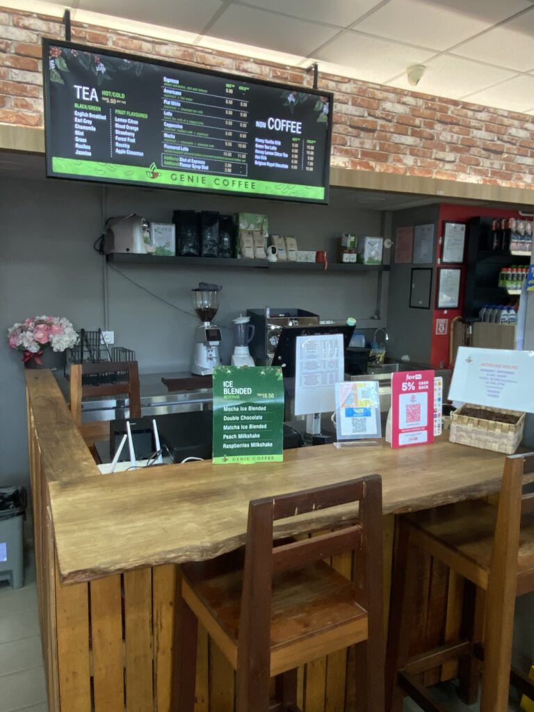 Caltex Green Lane Penang, Genie Coffee