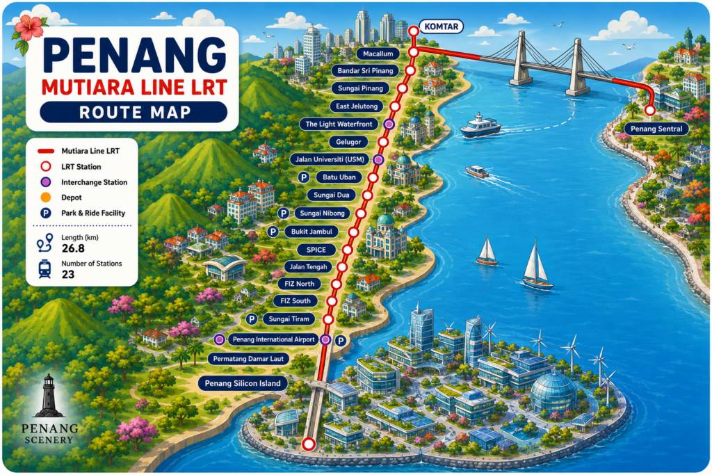 Penang Silicon Island, Penang Mutiara Line LRT